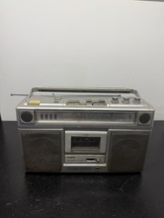 YORX K6061 Stereo Vintage Boom Box AM FM Radio Cassette 8 Track -Partial Working