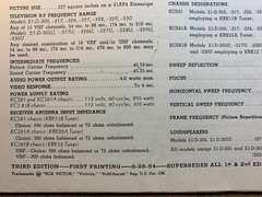 RCA Victor Television Data 1953 No. T4 KCS81 Chassis Series manual FREE SHIPPING
