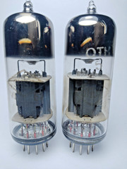2 pcs USED Matched Pair 6N6P/ ECC99/ E182CC FOTON Tubes
