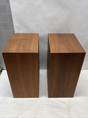Realistic MC-1000 Stereo Wood Cabinet Speakers Vintage Pair (2) Working Japan