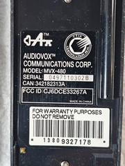 VTG Audiovox MVX-480 Analog Cell Phone w/ Charger Battery Works – No Service