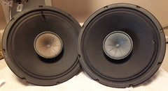 Pair of Vintage Lafayette 12″ Coaxial Full-Range Speakers 8 Ohms – TESTED