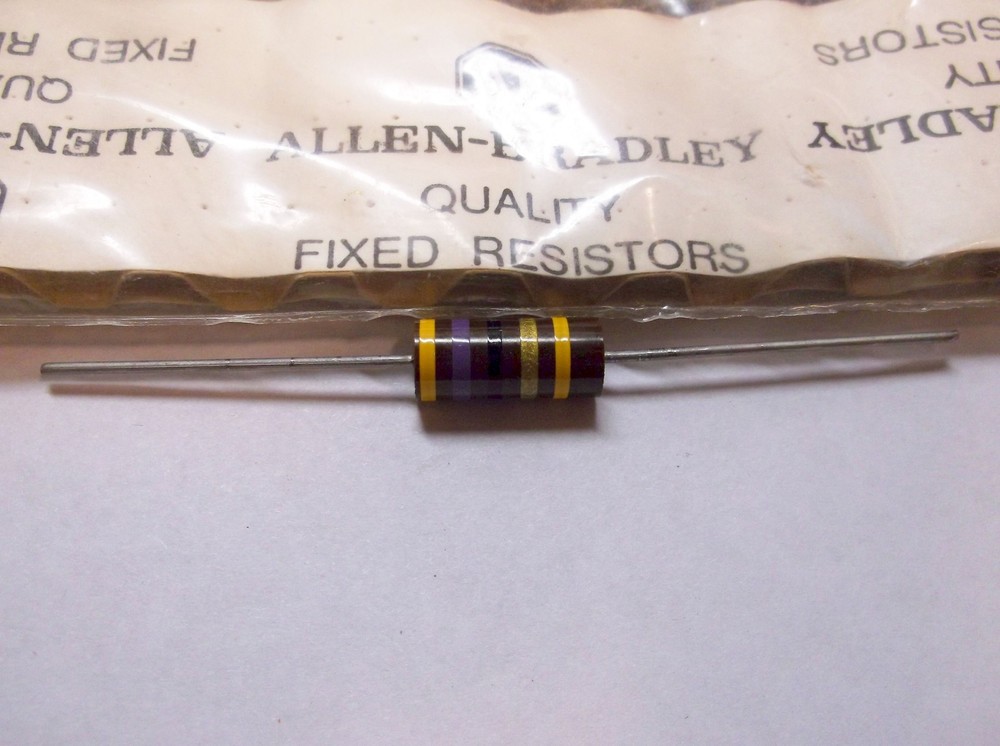 ALLEN BRADLEY Carbon Comp Resistor 47 ohm RCR 5% 2W
