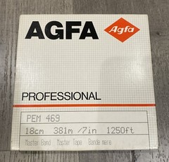 New BASF AGFA PEM 469 Reel to Reel Audio Recording Tape 18cm – 381m, 7” – 1250ft