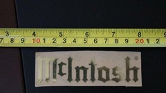 Sticker Label Logo McIntosh Gold MC275 MC2152 MC611 MC2KW MC1.2KW Tube Amplifier