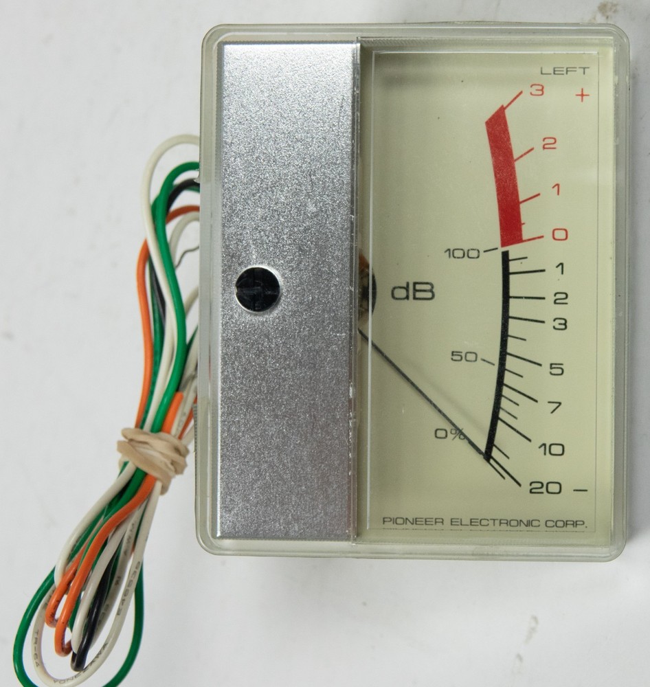 Pioneer RT-707 VU Meter Left – CLEAN & TESTED ++SEE NOTE ON METER GRAPHICS++ #1