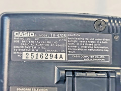 1990s CASIO TV-470 LCD Pocket Color Analog TV VHF UHF – Working – None Digital