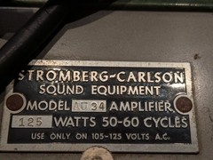RARE 1950s Vintage Stromberg Carlson AU34 Green Amplifier Sound Equipment