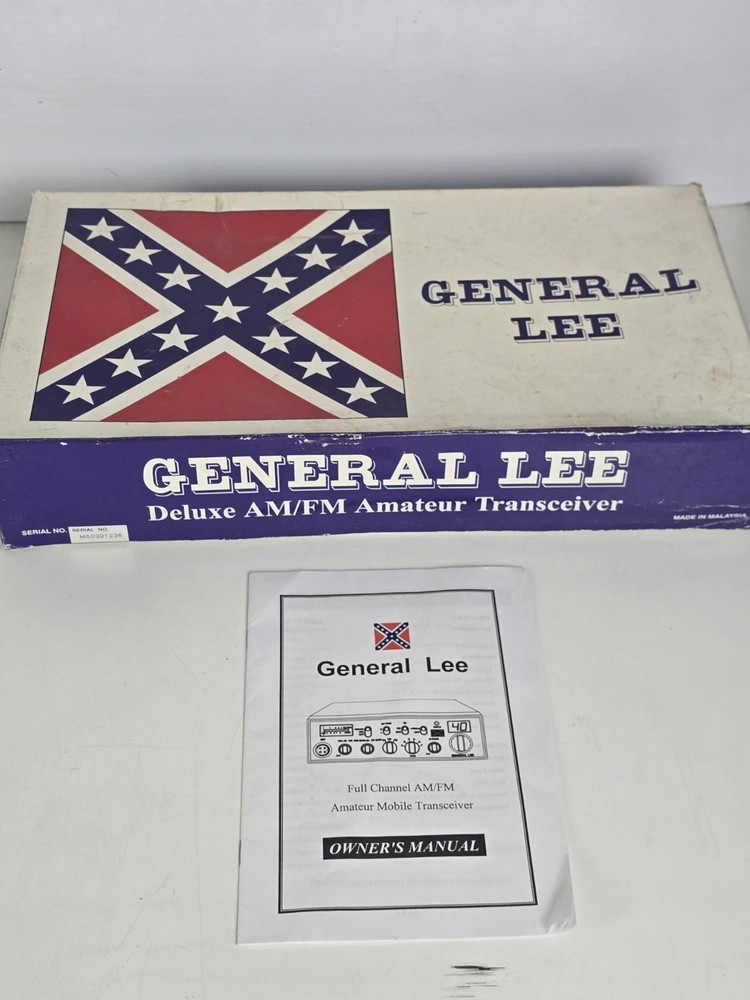 General Lee Deluxe AM/FM Amateur Tranceiver Replacement Box & Manual Only NO CB