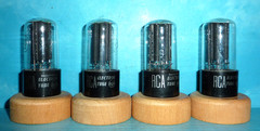 4 RCA 5Y3GT Rectifier Tubes Black Plates D Getter Tested