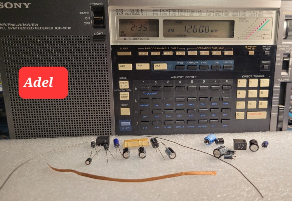 Sony ICF-2010 ICF-2001D Audio and Reception Upgrade Kit With Wideband Filter