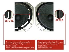 12″ Foam Speaker Repair Kit OD: 11.125″ Cone: 9.25″ ID: 8.625″ FSK-12AK (PAIR)