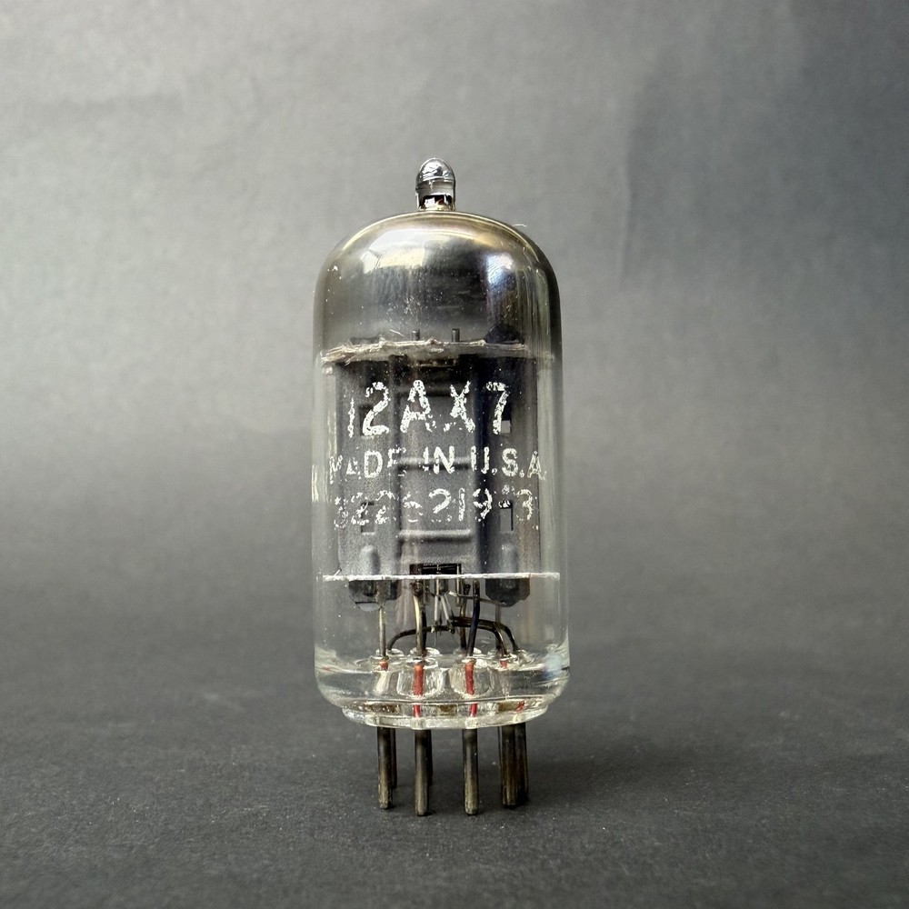1960s 12AX7 ECC83 Tung-Sol Tube Gray Long Plate O Getter TV7 Test NOS TS7-10
