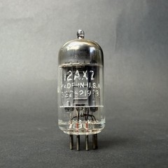 1960s 12AX7 ECC83 Tung-Sol Tube Gray Long Plate O Getter TV7 Test NOS TS7-10