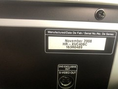Serviced – JVC SQPB VHS/SVHS DVD/VCR Combo HR-XVC40B + Manual & Original Remote
