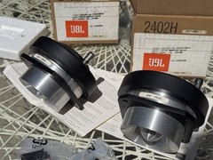 NOS NIB OEM PAIR JBL 2402H Pro Drivers 8 OHM Boxes, Packaging, Papers, Screws