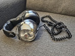 Vtg Gigantic DYNATRONIC Dynatron Headphones MODEL MD-300VM JAPAN