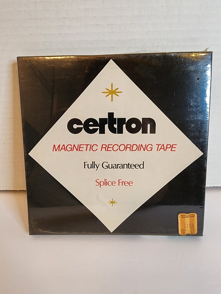 Certron Magnetic Recording Tape. Splice Free. Sealed Vintage. 1800ft.