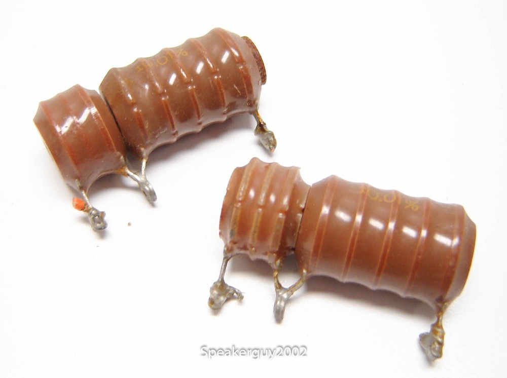 2 Shallcross Precision Wire-Wound Resistors / 1M Ohm .01% — RM