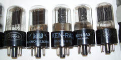 Lot of (20) 6X5GT tubes,radio,amp,full-wave rectifier,6X5,1274,RCA,GE,Sylvania,+