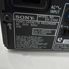 Sony EV-C100 Hi8 Video8 Video Cassette Player Recorder VCR *AS-IS FOR PARTS*