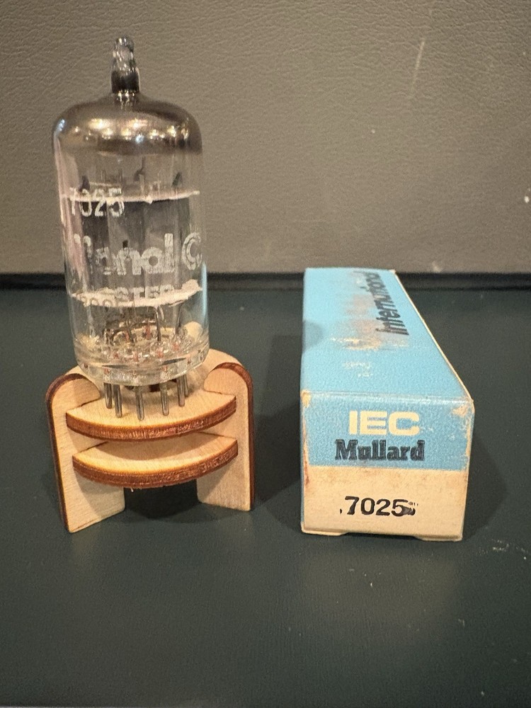 IEC Japan 7025 12AX7A Grey Plate Halo Get Vacuum Tube TV7&Maxi Test NOS 🅾️