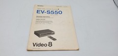 Sony EV-S550 Video8 8mm Tape Player Recorder & Remote VTG Japan -Parts or Repair