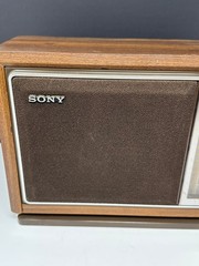 Vintage Sony ICF-9740W AM-FM Tabletop Radio Stereo For Parts Or Repair O0