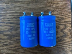 2 New 18000 uf 80v Capacitors Hafler DH-200 DH-220 Main Filter 2″ 51mm