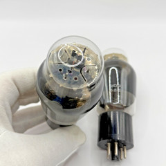 Haltron Brimar 6L6G CV1286 CV1947 EL35 KT66 NR77 smoked glass, matched pair
