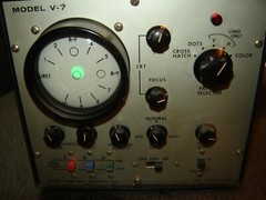 lectrotech model v-7 service grade instrument for servicing 3-gun CRT color tv’s