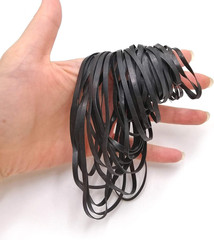 Recorder Rubber Belts Cassette Repair Maintenance Mix Flat Tape Machine 50PCS