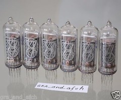 IN-14 NIXIE TUBES USSR unsoldered TESTED unused for NIXIE TUBES CLOCKS 6 PCS SET