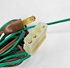 Vintage BSR 710 Turntable Power Cord w/Ground Wire