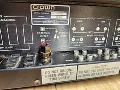 VINTAGE! Crown IC 150 Stereo Preamp Integrated Circuit Console POWERS ON