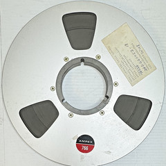 Ampex 766 10.5″ Aluminum Tape Reels Lot of 4 Military Flight Test China Lake