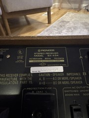 Vintage 1970’s Pioneer SX-434 Stereo Receiver! All Original!