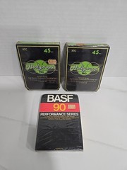 Lot Of 2 Blank Hollywood Pro Scotch 3M 8 Track Recording Tapes + 1 BASF Tape NEW