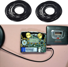 100Pcs Recorder Rubber Belts, 40-135Mm Cassette Recorder Repair Maintenance Mix