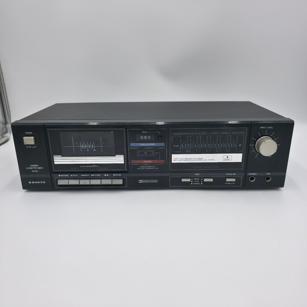 Sanyo RD S29 Stereo Cassette Deck Dolby System Audio Player Recorder – Tested