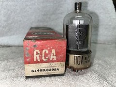 RCA 6146 Brown Base Vintage Vacuum Tube NEW with box
