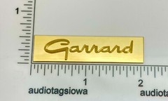 Garrard Badge Logo for Turntable Base Plinth – Custom Made Engraved Brass