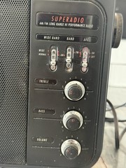 GE SUPERADIO VTG General Electric Long-Range AM/FM Super Radio 7-2887A Tested