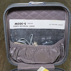 Vintage Sony Micro TV 5-303W All Transistor Portable Analog w/ Case