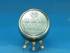ALLEN BRADLEY AB 2K 2000 OHM POTENTIOMETER 311-008 TYPE J POT 2 W TEKTRONIX