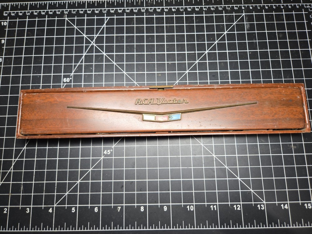 RCA Victor Color TV control box panel holder vtg television advertising