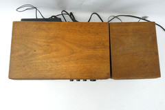 Vintage KLH 200 AM/FM Stereo Table Top Radio Wood Cabinet Kyocera Japan