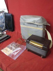 Antique 1940s COMCO Radio with Manual & Waterproof Case