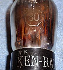 1 Ken-Rad 80 Vacuum Tube – 1940’s Vintage Rectifier for Radios & Power Supplies