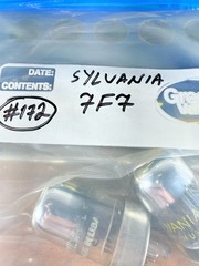 Matched Pair Sylvania 7F7 Sub 6SL7 Tested Like NOS Balanced Tube